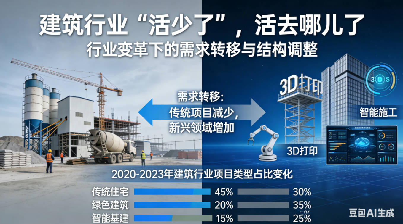 建筑行业需求的逻辑变了 —— “新三驾马车”深度解析