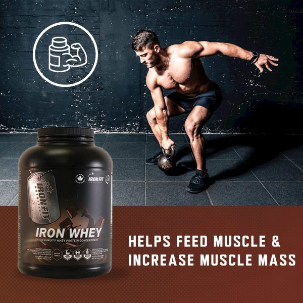 Iron Fit Canada Iron Whey Protein supplement product label