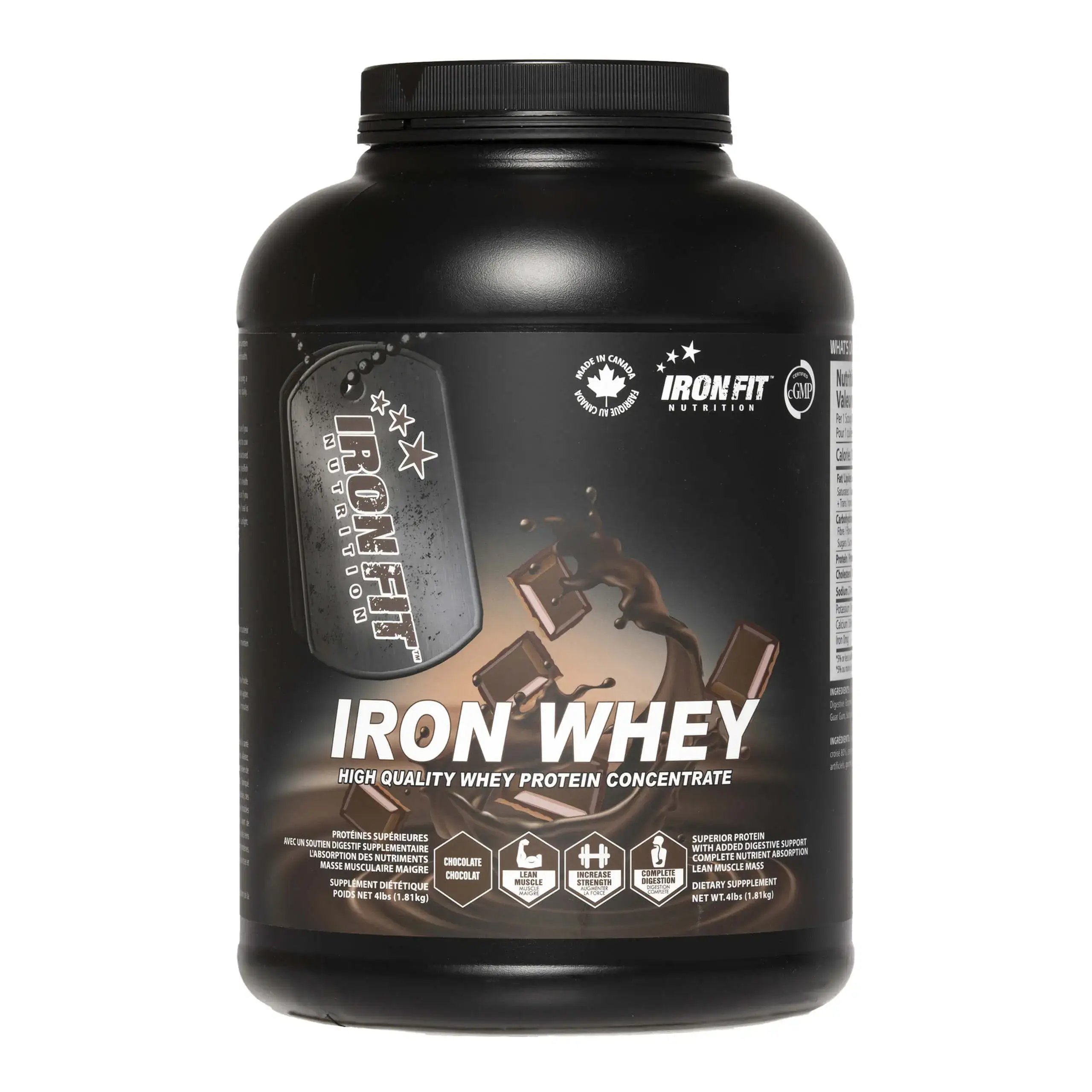 Iron Fit Nutrition Iron Whey Protein Supplement Canada